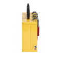 SLIMVIEW LOCK BOX, 12 PADLOCK, YELLOW