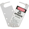 SILVER LABELLED LOCKOUT HASP ALUMINIUM