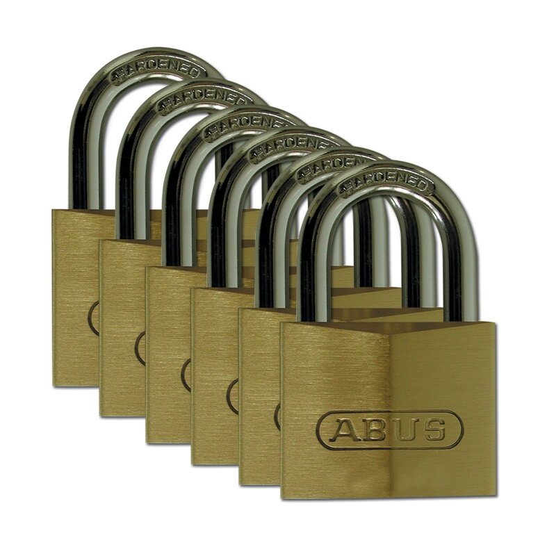 ABUS BRASS PADLOCK 6.5MM DIA PK6